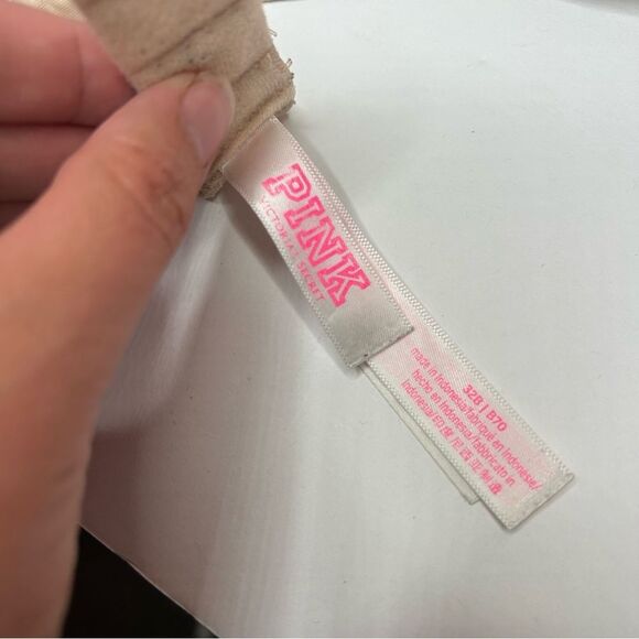 PINK Victoria's Secret Tan bombshell super push-up Bra 32B - Picture 3 of 7